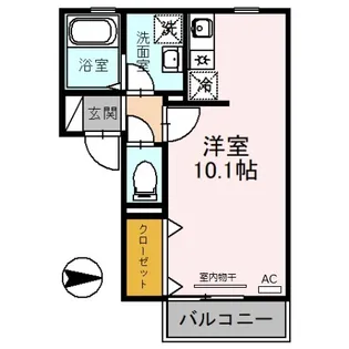 コート広芝【2階】の間取り