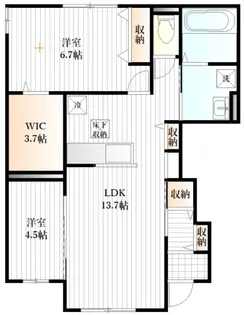 シャノワール柏木【1階】の間取り
