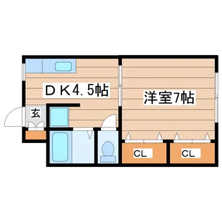 AKハウス【1階】の間取り