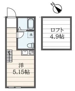 WITHPLACE大岡【1階】の間取り