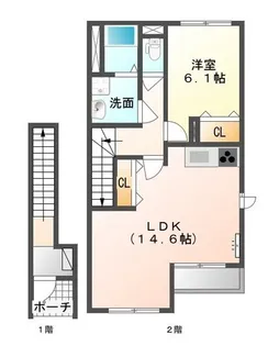 ラピスライフ【2階】の間取り