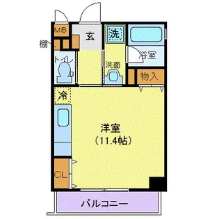 シンセイビル【4階】の間取り