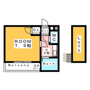 ミニ・ブロッサム【1階】の間取り