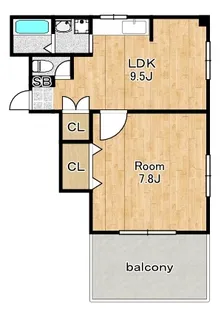 カダイ1号館【4階】の間取り