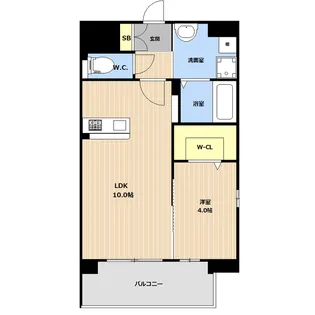 LIBTH大道【4階】の間取り