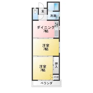 ハイツさの【1階】の間取り