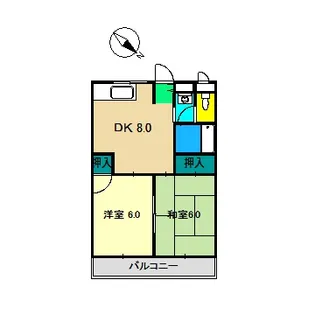 レジデンス優美36【2階】の間取り