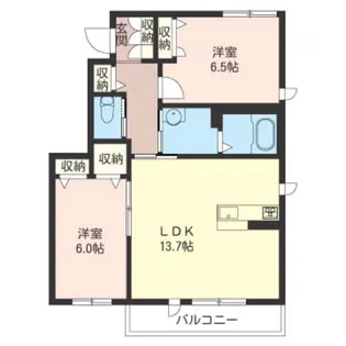 Cent-Livie【2階】の間取り