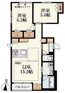 tres rios(トレス リオス)【2階】の間取り