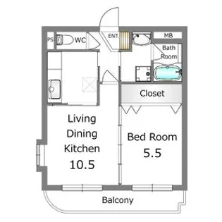 ソル・レヴァンテ 錦【2階】の間取り