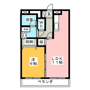エスペランサII【1階】の間取り