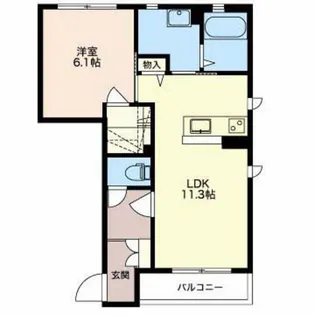 ラ・スリーズ【1階】の間取り