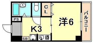 ラ・エソール【3階】の間取り