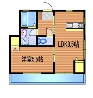 クレール【1階】の間取り