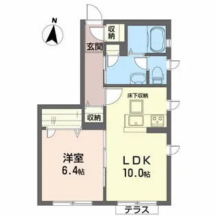 クラッシィ中央 III番館【1階】の間取り