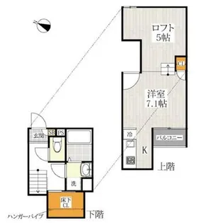 ADC月出メリッサ【1階】の間取り