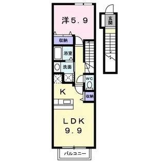 トゥインクルタウンM I【2階】の間取り