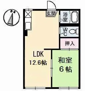 シーサイド・ハイツ A棟【1階】の間取り