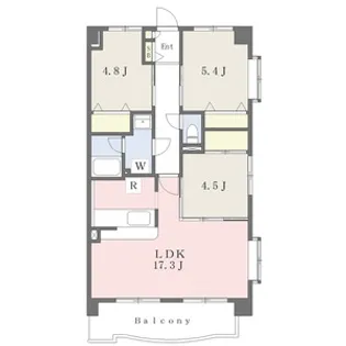 モジュールハート【4階】の間取り