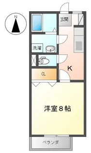 ハイム・ピアニッシモ A【1階】の間取り