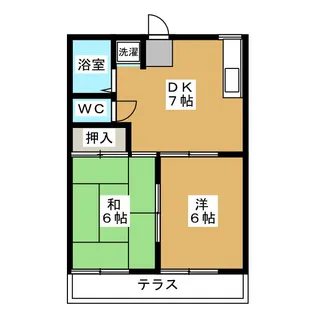 コスモハイツ松本I【1階】の間取り