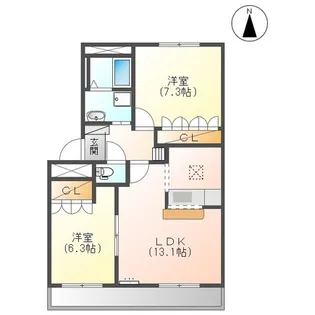 プランドール(Plant d’or)【1階】の間取り