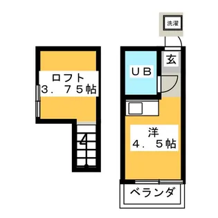 コスモコーポ【2階】の間取り