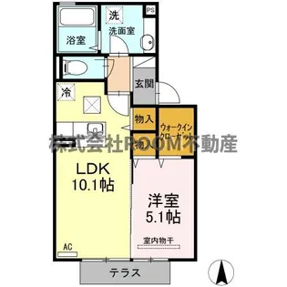 ボナールTOMO【1階】の間取り