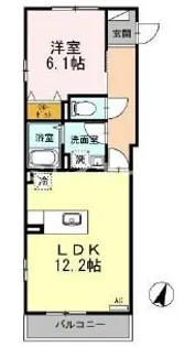 ルミエール久が原【1階】の間取り