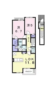 カーサ・カメリア松山インターIII【2階】の間取り