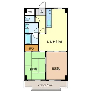 ラーバンライブ・別所沼【2階】の間取り