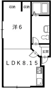 ユトリロ帯広東【1階】の間取り