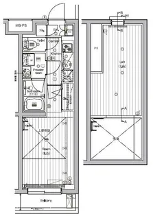 PREMIUM CUBE G 三軒茶屋【4階】の間取り