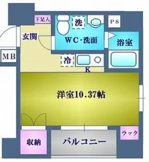 アヴァンツァーレ田端【6階】の間取り