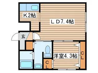 TAKARA NORTH DUO【3階】の間取り