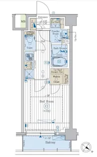 プラージュ リュー 押上【4階】の間取り