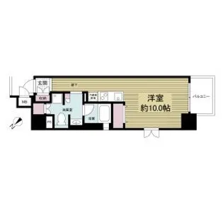 レジディア神戸磯上【13階】の間取り