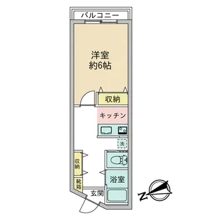 LaLiberte牛田不動院前【2階】の間取り