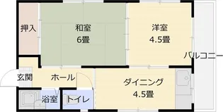 アウスレーゼ法善寺【3階】の間取り