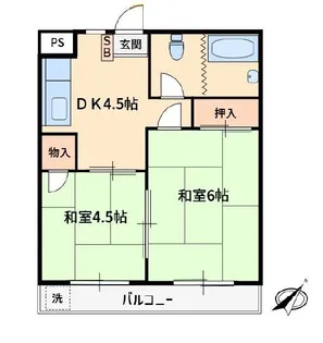 サンファスト清瀬【5階】の間取り
