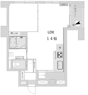 塔の山ハイツ【3階】の間取り