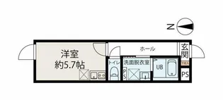 ピースフルパレス世田谷【2階】の間取り