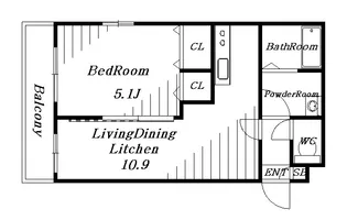 Riria幕張壱番館【4階】の間取り