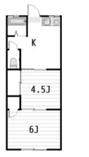 コーポミヤシタ(宮下荘)【1階】の間取り