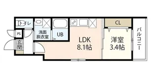 MOVE楽々園EAST【1階】の間取り