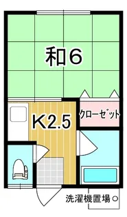 宇野沢コーポ【2階】の間取り
