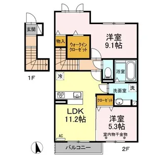 ルミナス【2階】の間取り
