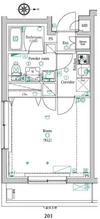 レアライズ蒲田【4階】の間取り