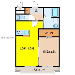 サンローズ【3階】の間取り