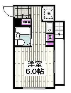 コパーズアプト港南III【2階】の間取り